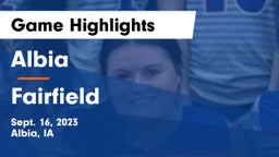Albia  vs Fairfield  Game Highlights - Sept. 16, 2023