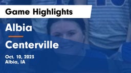 Albia  vs Centerville  Game Highlights - Oct. 10, 2023