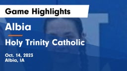 Albia  vs Holy Trinity Catholic  Game Highlights - Oct. 14, 2023