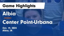 Albia  vs Center Point-Urbana  Game Highlights - Oct. 19, 2023