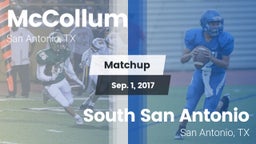 Matchup: McCollum vs. South San Antonio  2017