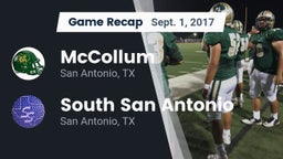 Recap: McCollum  vs. South San Antonio  2017