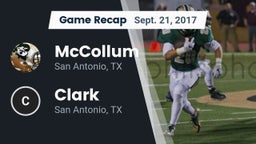 Recap: McCollum  vs. Clark  2017