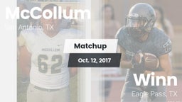 Matchup: McCollum vs. Winn  2017