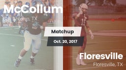 Matchup: McCollum vs. Floresville  2017
