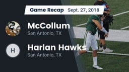 Recap: McCollum  vs. Harlan Hawks  2018