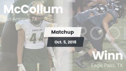 Matchup: McCollum vs. Winn  2018