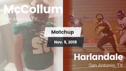 Matchup: McCollum vs. Harlandale  2018