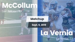 Matchup: McCollum vs. La Vernia  2019