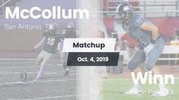 Matchup: McCollum vs. Winn  2019