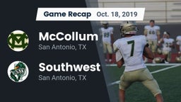 Recap: McCollum  vs. Southwest  2019