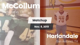 Matchup: McCollum vs. Harlandale  2019