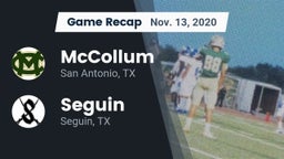Recap: McCollum  vs. Seguin  2020
