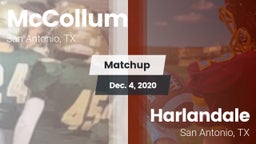 Matchup: McCollum vs. Harlandale  2020