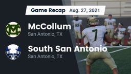 Recap: McCollum  vs. South San Antonio  2021