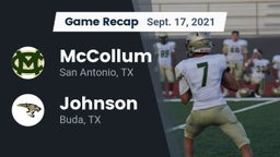 Recap: McCollum  vs. Johnson  2021