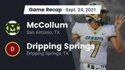 Recap: McCollum  vs. Dripping Springs  2021