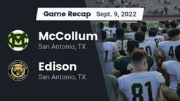 Recap: McCollum  vs. Edison  2022