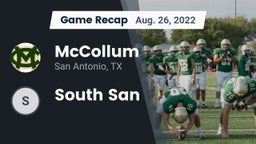 Recap: McCollum  vs. South San 2022