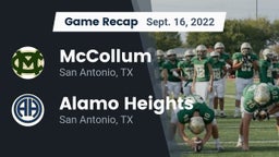 Recap: McCollum  vs. Alamo Heights  2022