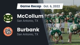 Recap: McCollum  vs. Burbank  2022