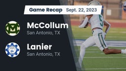 Recap: McCollum  vs. Lanier  2023