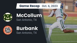 Recap: McCollum  vs. Burbank  2023