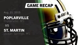 Recap: Poplarville  vs. St. Martin  2015