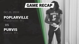Recap: Poplarville  vs. Purvis  2016