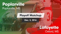Matchup: Poplarville vs. Lafayette  2016