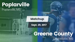 Matchup: Poplarville vs. Greene County  2017