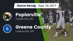 Recap: Poplarville  vs. Greene County  2017