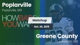 Matchup: Poplarville vs. Greene County  2019