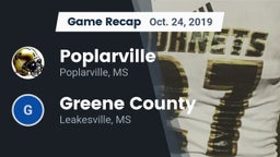 Recap: Poplarville  vs. Greene County  2019