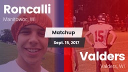 Matchup: Roncalli vs. Valders  2017