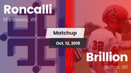 Matchup: Roncalli vs. Brillion  2018