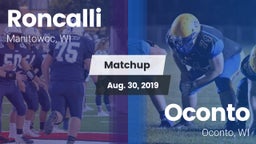 Matchup: Roncalli vs. Oconto  2019