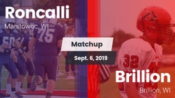 Matchup: Roncalli vs. Brillion  2019