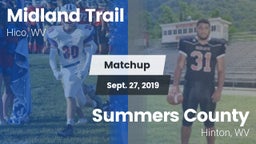 Matchup: Midland Trail vs. Summers County  2019