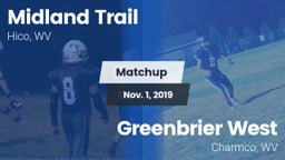 Matchup: Midland Trail vs. Greenbrier West  2019