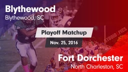 Matchup: Blythewood vs. Fort Dorchester  2016