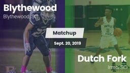 Matchup: Blythewood vs. Dutch Fork  2019