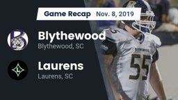 Recap: Blythewood  vs. Laurens  2019