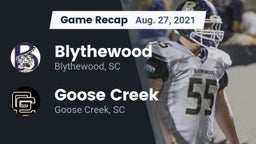 Recap: Blythewood  vs. Goose Creek  2021