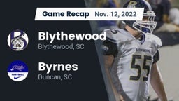 Recap: Blythewood  vs. Byrnes  2022