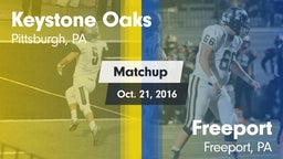 Matchup: Keystone Oaks vs. Freeport  2016