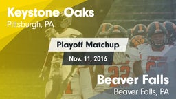 Matchup: Keystone Oaks vs. Beaver Falls  2016