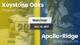 Matchup: Keystone Oaks vs. Apollo-Ridge  2017