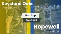 Matchup: Keystone Oaks vs. Hopewell  2018