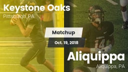 Matchup: Keystone Oaks vs. Aliquippa  2018